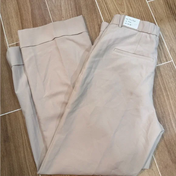 Abercrombie & Fitch Sloan Light Tan Trousers Long Length - Picture 3 of 6